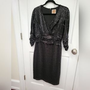 Nue by Shani Black Sequin Dress